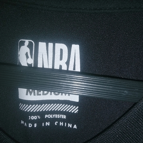 NBA Basketball M Red Black Practice Athletic Shirt - Picture 6 of 7